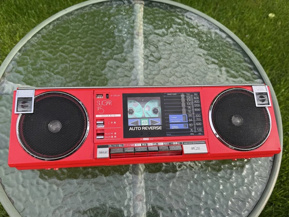 Toshiba RT-SF5 Rare Vintage Cassette Deck Boombox Getto blaster Warranty Japan