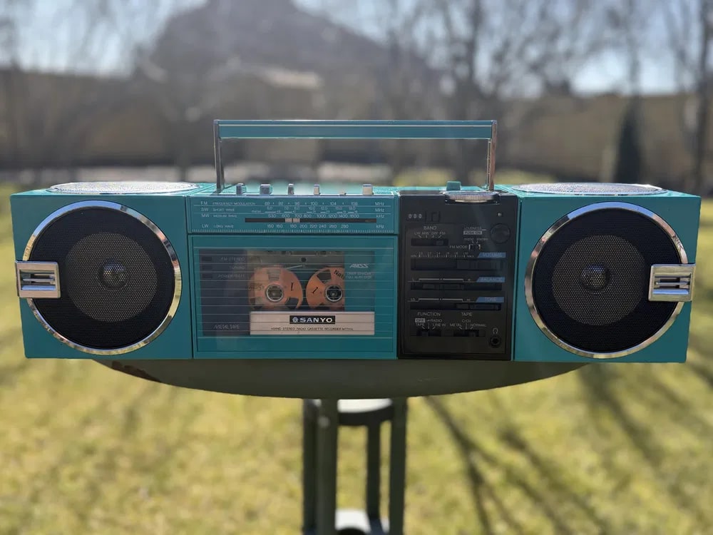 Sanyo M-7755L Rare Vintage Boombox Tested Stereo Hi-Fi Analog Warranty