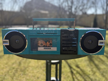 Sanyo M-7755L Rare Vintage Boombox Tested Stereo Hi-Fi Analog