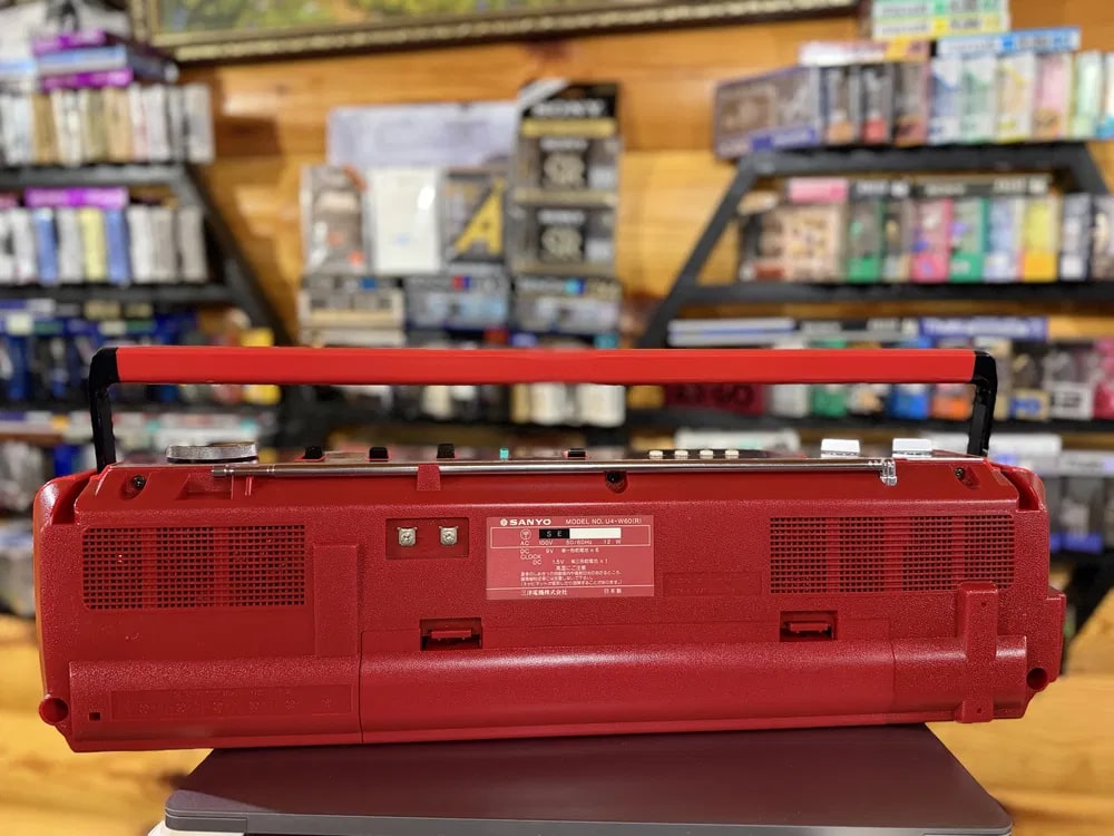 Sanyo U4 W60 Rare Vintage Japan Boombox Serviced Getto blaster Warranty Red