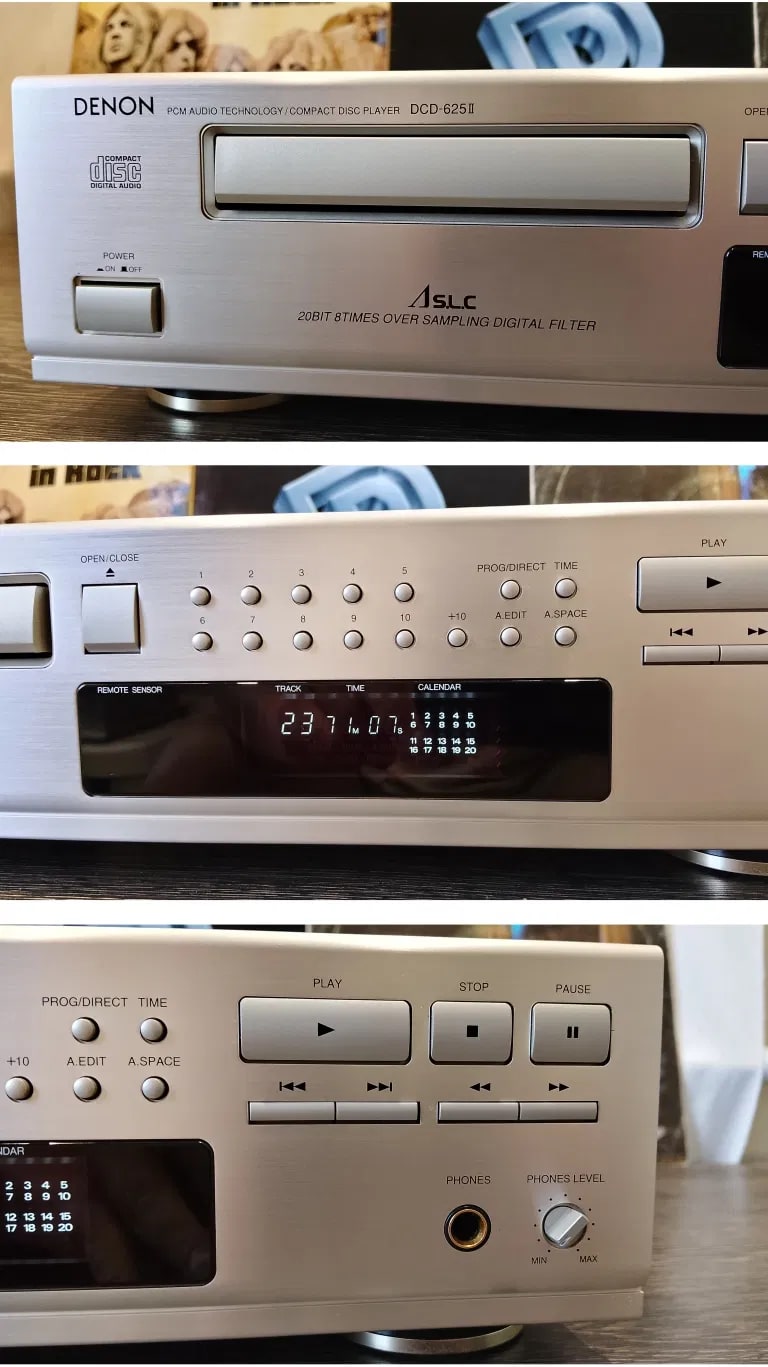 Denon DVD-625 Rare Vintage CD Player Serviced Working Stereo Hi-Fi