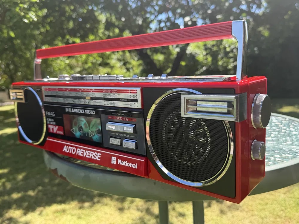 National FM 45 Rare Vintage MINT Boombox Serviced Analog Cassette Warranty