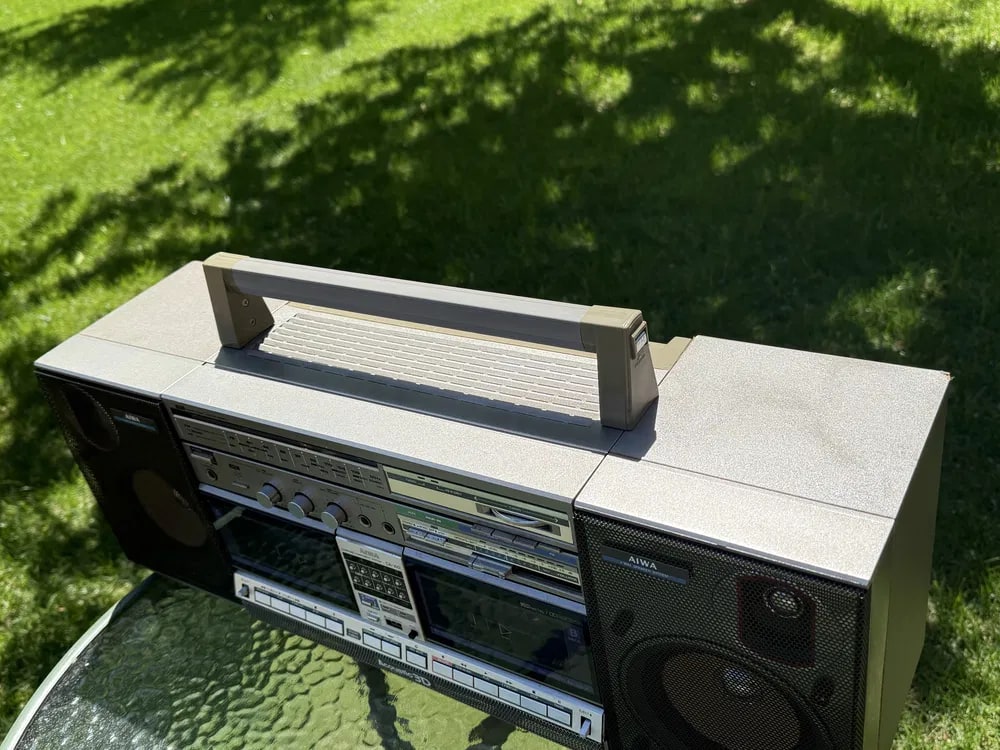 AIWA CA-W2 Rare Vintage Boombox Serviced Warranty Wireless Speakers 3D Sound