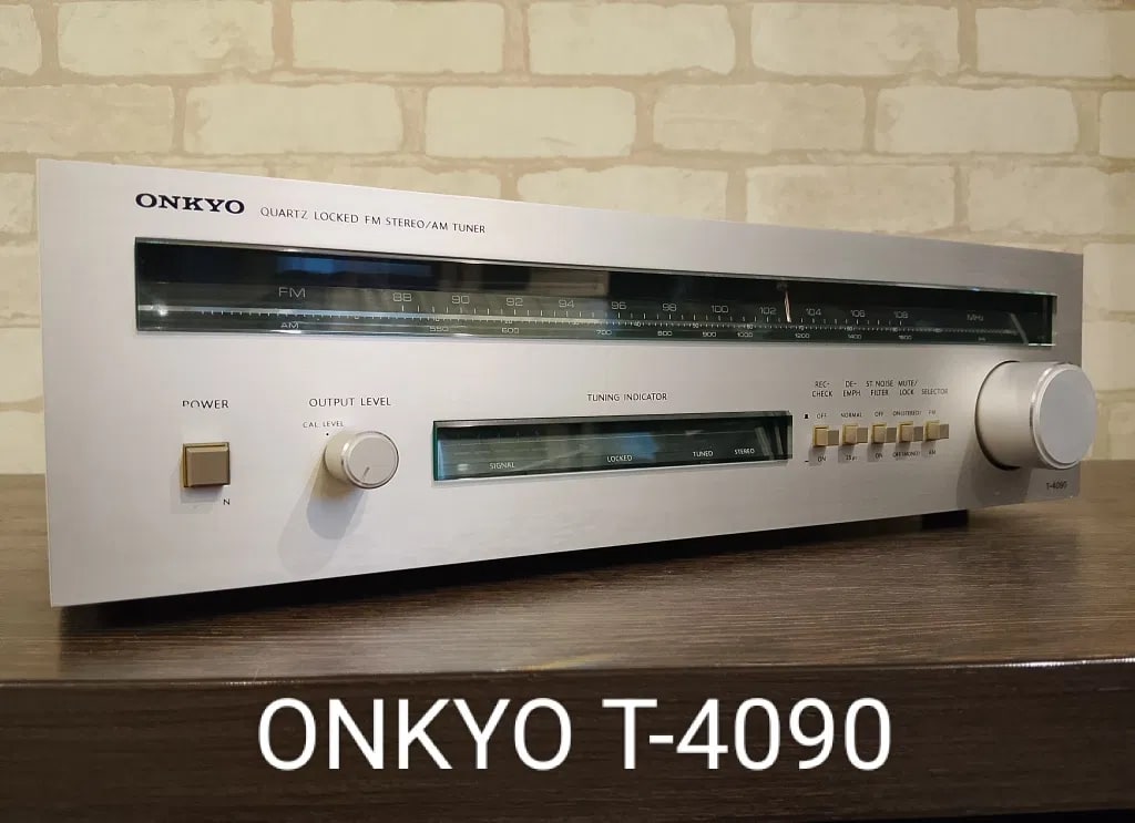 ONKYO T-4090 Rare Vintage MINT Stereo Tuner Warranty Tested FM/AM