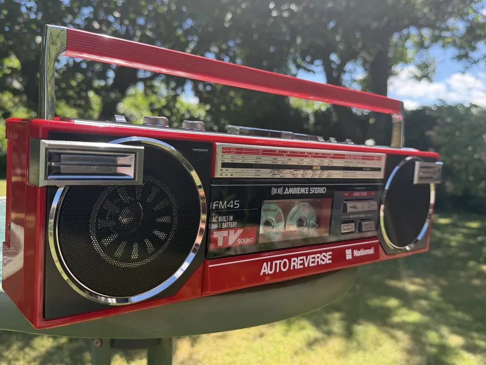 National FM 45 Rare Vintage MINT Boombox Serviced Analog Cassette Warranty