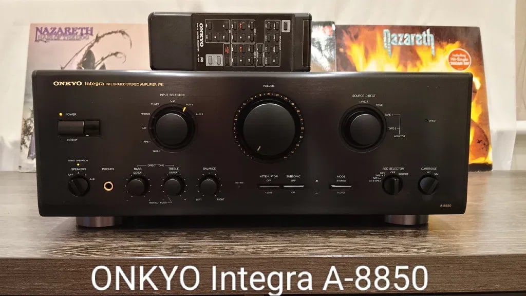 ONKYO Integra A-8850 Rare Vintage Integrated Stereo Amplifier Tested