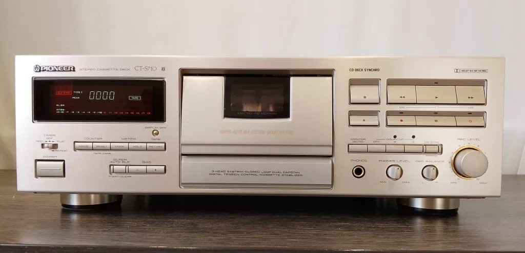 Pioneer CT-S710 Rare Vintage Stereo Cassette Deck Working 3-Head Hi-Fi