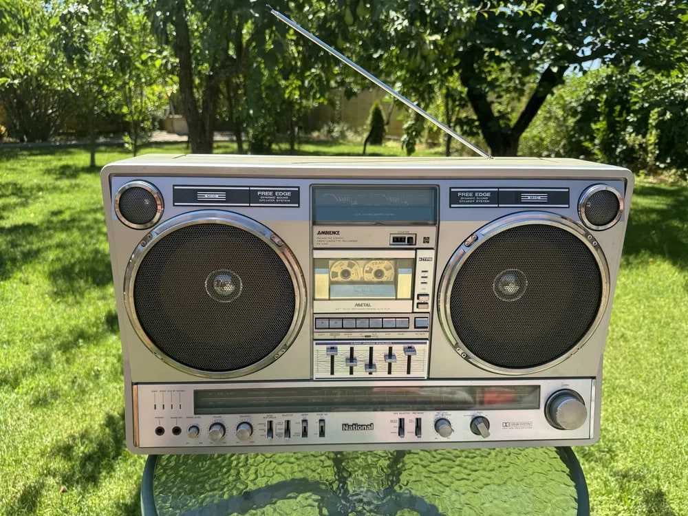 National RX-5350 Rare Vintage Cassette Boombox Getto blaster Warranty Serviced