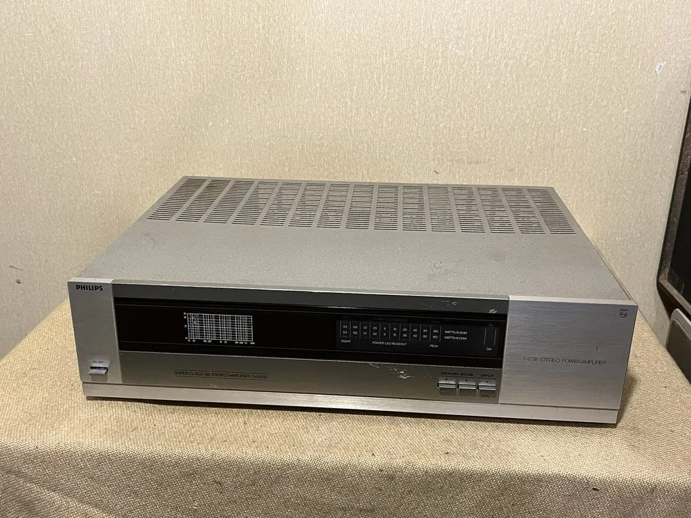 Philips F4238 Rare Vintage Power Amplifier Warranty Working Hi-Fi Stereo