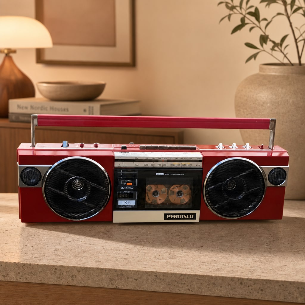 Hitachi TRK-LX 5 Rare Vintage MINT Cassette Boombox Serviced Warranty Serviced