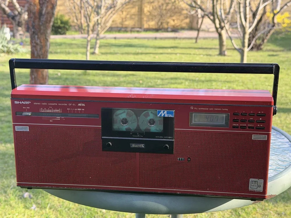 Sharp GF-8L Rare Vintage Cassette Japan Slim Boombox Warranty Serviced