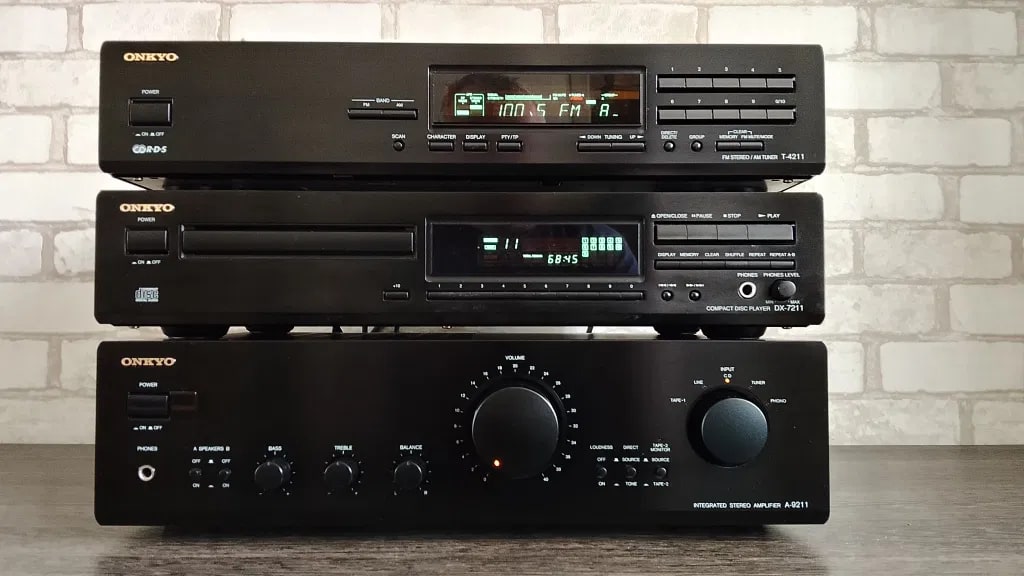 Onkyo A-9211 Rare Vintage Integrated Amplifier Set Serviced Warranty Hi-Fi