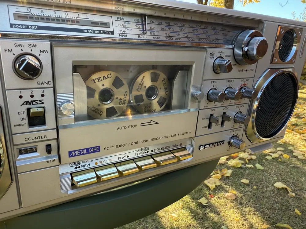Sanyo M-7900K Rare Vintage Cassette Boombox Getto blaster Serviced Warranty