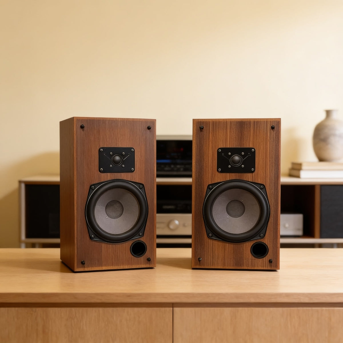 REVOX BR-320 Rare Vintage Bookshelf Speakers Working German HiFi