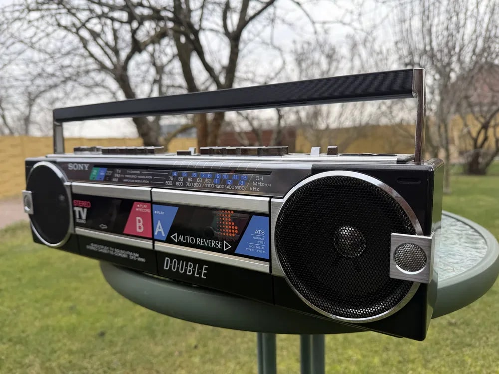Sony CFS-W80 Rare Vintage Boombox Cassette Player Partially Working
