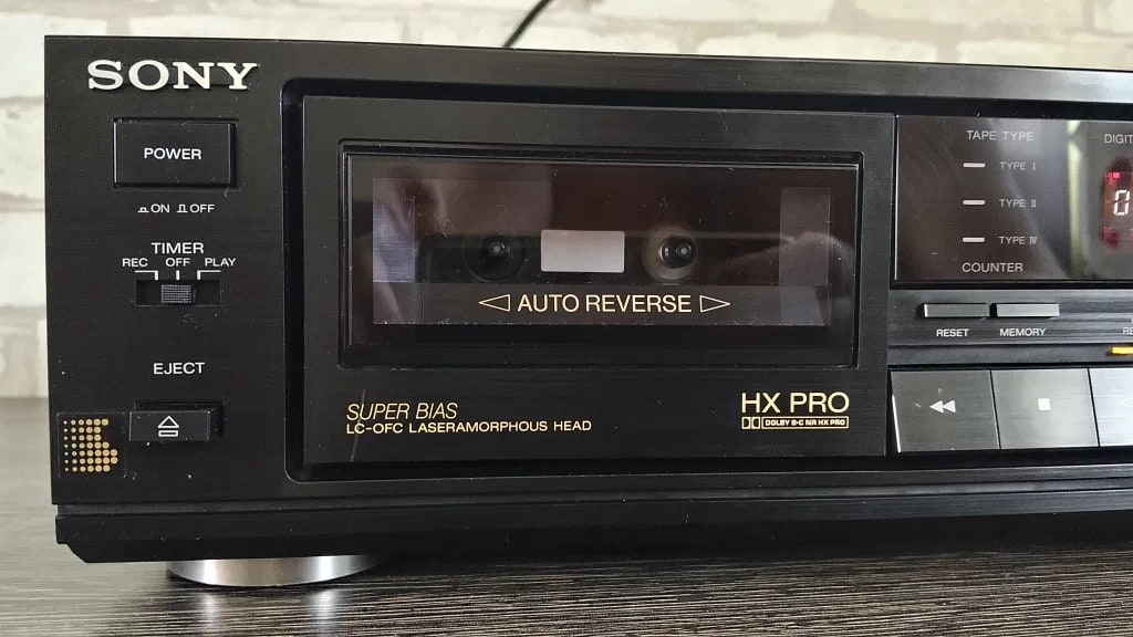 SONY TC-RX55 Rare Vintage Cassette Deck Serviced Warranty Tested Auto Reverse
