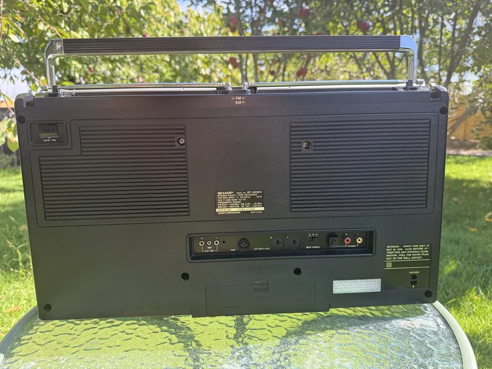 Sharp 9696H Rare Vintage Mint Boombox Getto blaster Warranty Working European