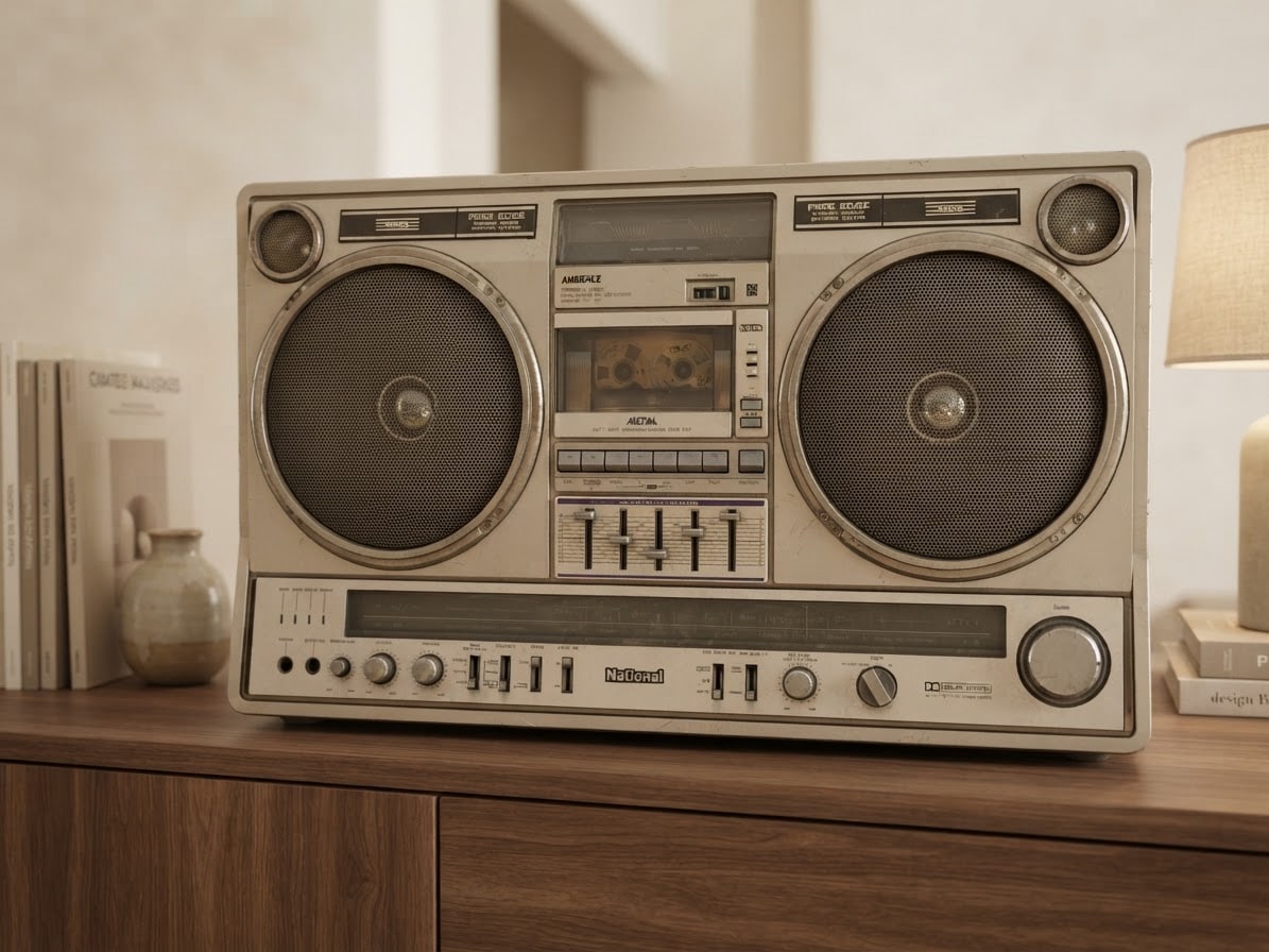 National RX-5350 Rare Vintage Cassette Boombox Getto blaster Warranty Serviced