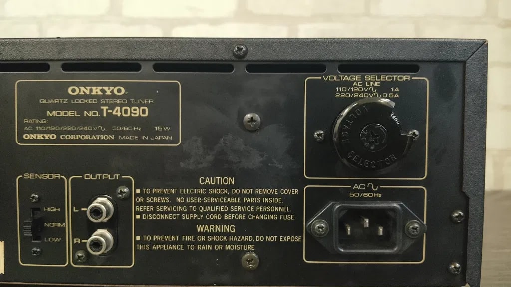 ONKYO T-4090 Rare Vintage MINT Stereo Tuner Warranty Tested FM/AM