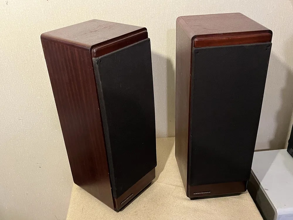 Nordmende 2.571 M Rare Vintage Bookshelf Speakers Working German Wood Warranty