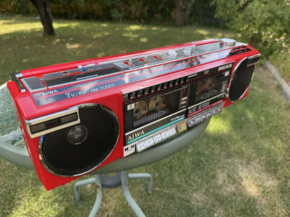 AIWA CS-W88 Rare Vintage Boombox Fully Working Double Cassette Japan