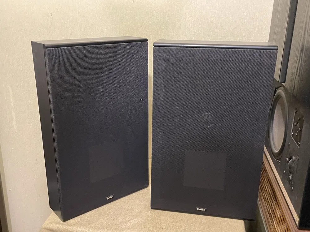 SABA ATM-60 Rare Vintage 3-Way Speakers Serviced Tested Working Hi-Fi Warranty