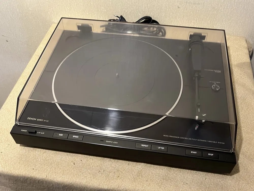Denon DP-23F Rare Vintage Turntable Warranty Working Direct Drive Quartz