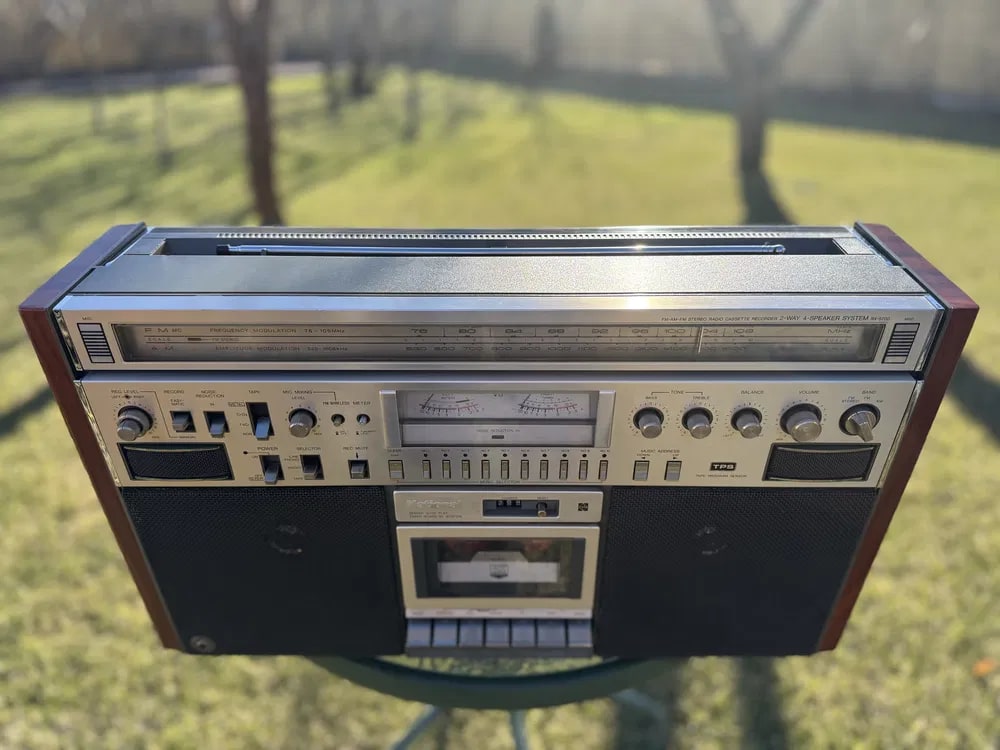 National RX-5700 Rare Vintage Cassette Boombox Serviced Warranty 220V Serviced