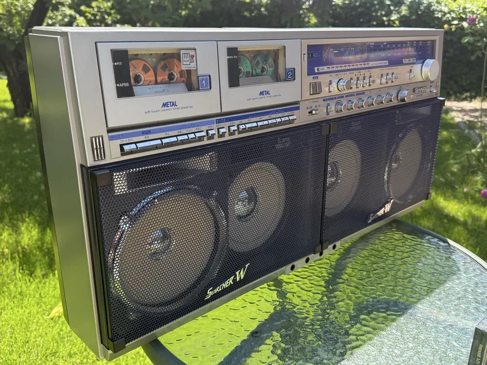 Sharp GF-1000 Rare Vintage Boombox Serviced Warranty Fully Working Cassette
