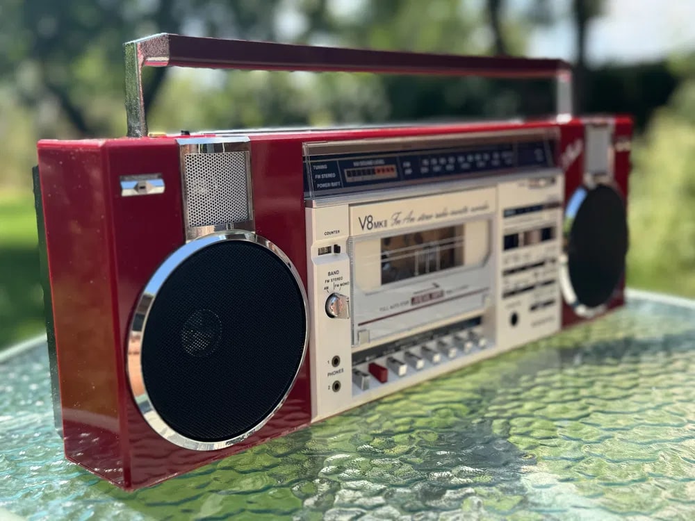 SANYO MR-V8MK Rare Vintage Mint Boombox Warranty 220V Fully Working Serviced
