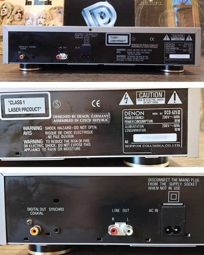 Denon DVD-625 Rare Vintage CD Player Serviced Working Stereo Hi-Fi