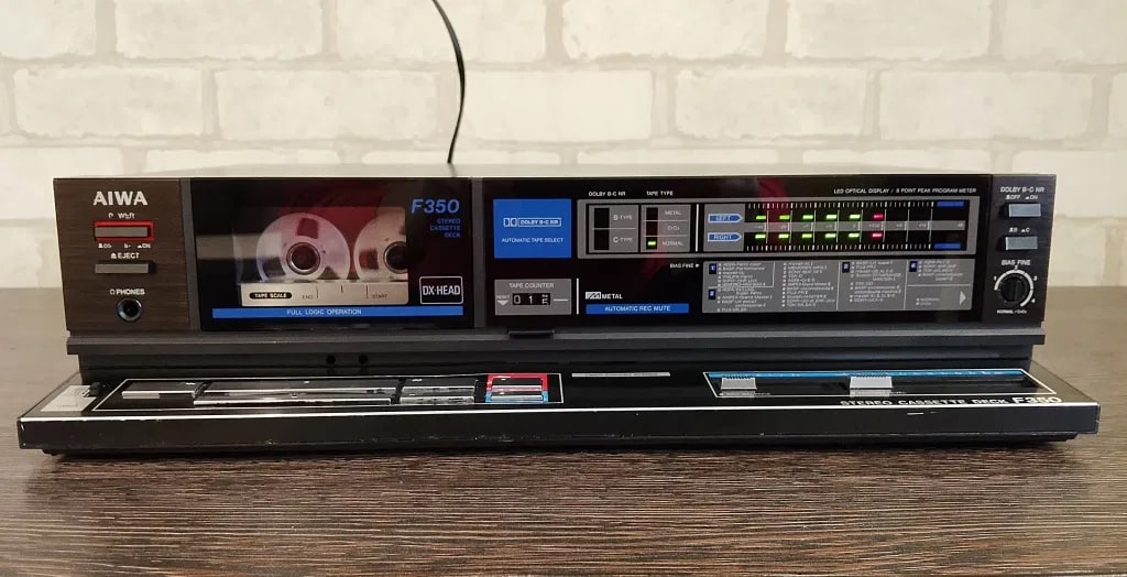 AIWA AD-F350E Rare Vintage Cassette Deck Serviced Warranty Tested Serviced