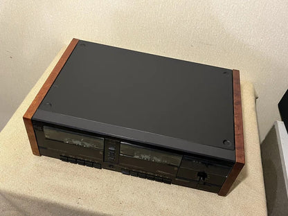 SCHNEIDER 6100DC Rare Vintage Double Cassette Deck Working Tape Player
