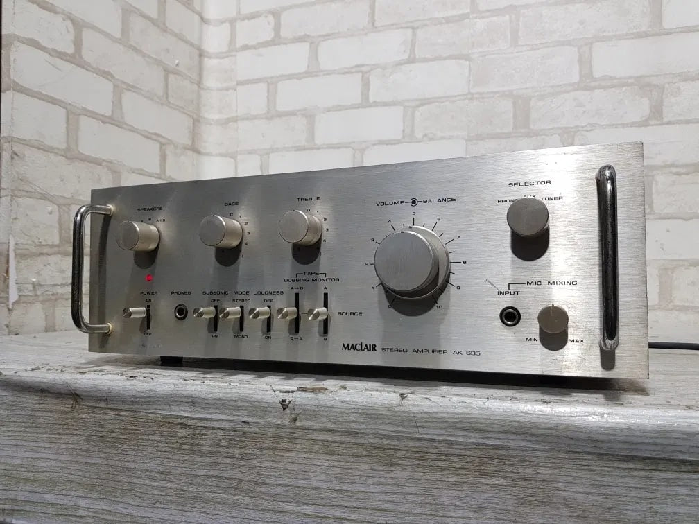 MACLAIR AK635 Rare Vintage Stereo Amplifier Tested Working Hi-Fi