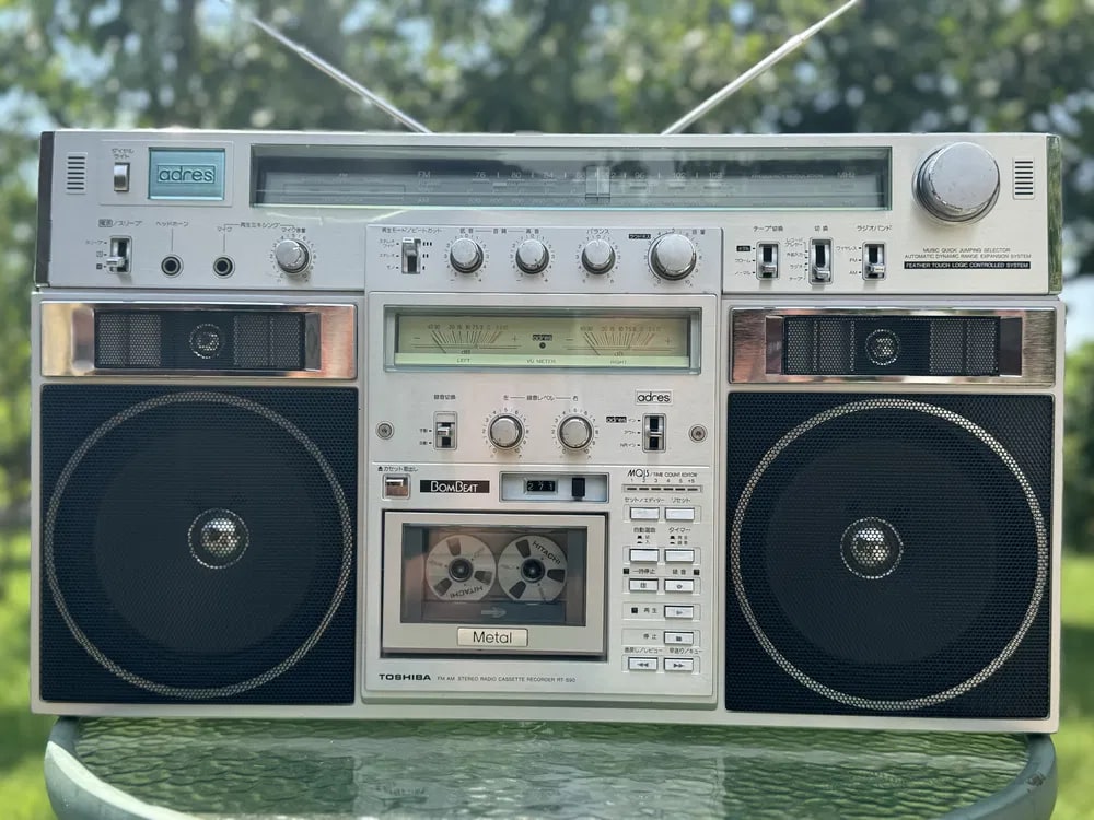 Toshiba RT-S90 Rare Vintage Boombox Serviced Tested Stereo Cassette Portable