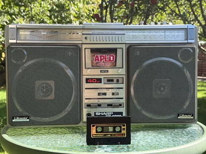 Sharp 9696H Rare Vintage Boombox Tested Stereo Hi-Fi Analog
