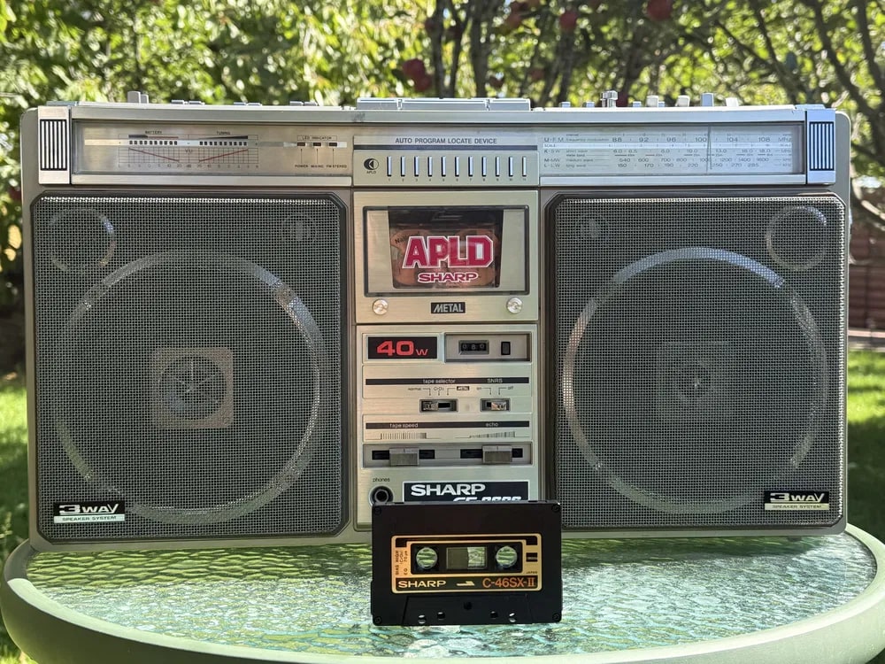 Sharp 9696H Rare Vintage Mint Boombox Getto blaster Warranty Working European