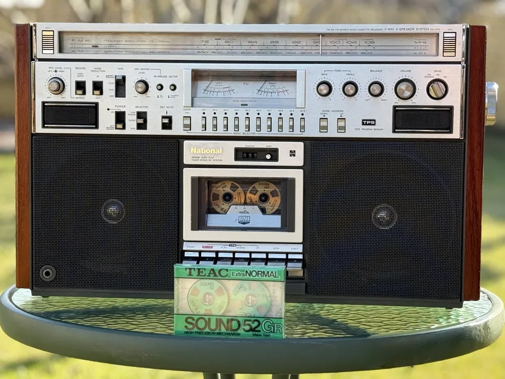 National RX-5700 Rare Vintage Radio Cassette Boombox Serviced Warranty Tested