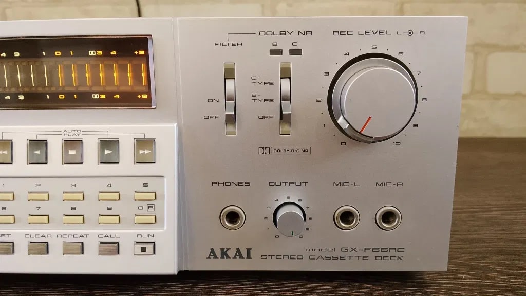 AKAI GX-F66RC Rare Vintage Cassette Deck Warranty Tested Auto Reverse Serviced