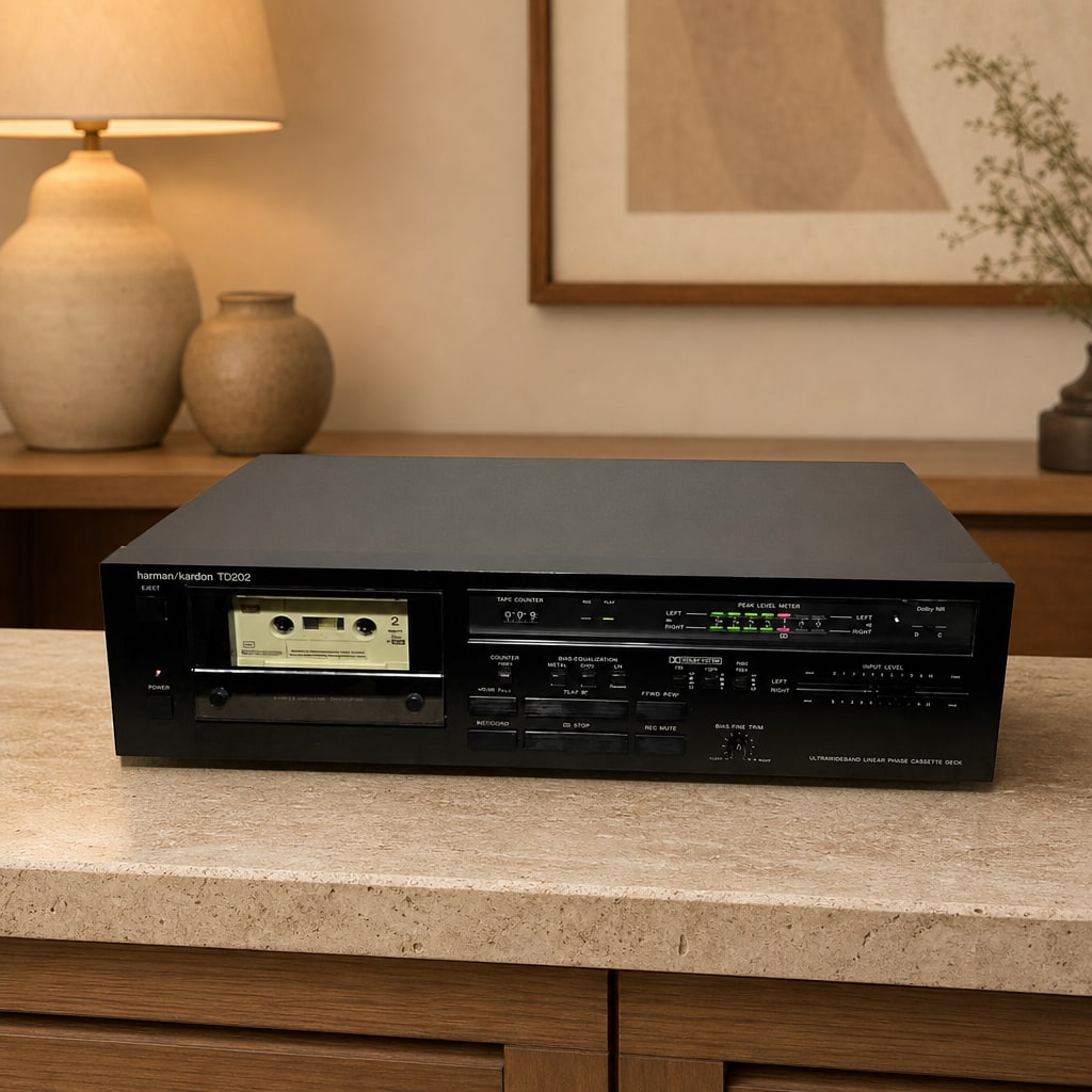 HARMAN/KARDON TD202 Rare Vintage Cassette Deck Warranty Serviced