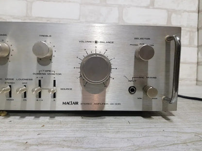 MACLAIR AK635 Rare Vintage Stereo Amplifier Tested Working Hi-Fi