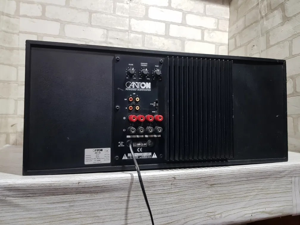 Canton AS-30 Rare Vintage Active Subwoofer Tested Working Bass Reflex
