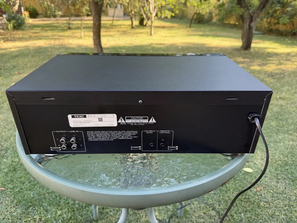 TEAC W-530R Rare Vintage MINT Double Cassette Deck Serviced Tape Deck