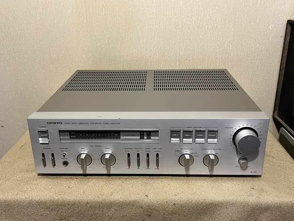Onkyo A-35 Rare Vintage Amplifier Warranty Tested MM/MC Phono Serviced