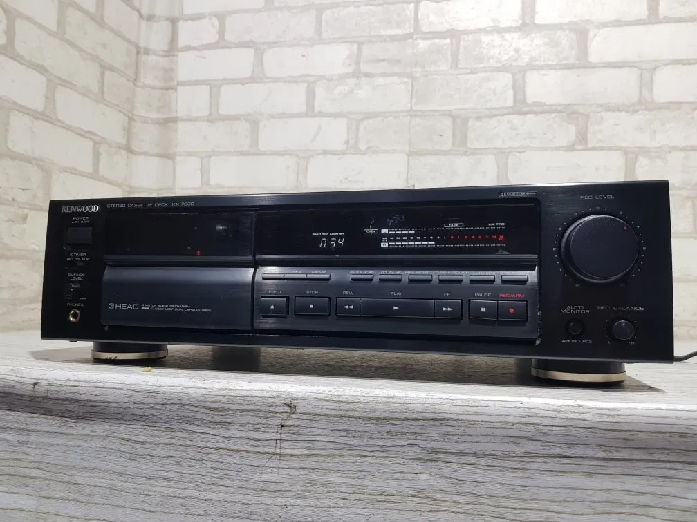 Kenwood KX-7030 Rare Vintage Cassette Deck Tested Working 3-Head Dual