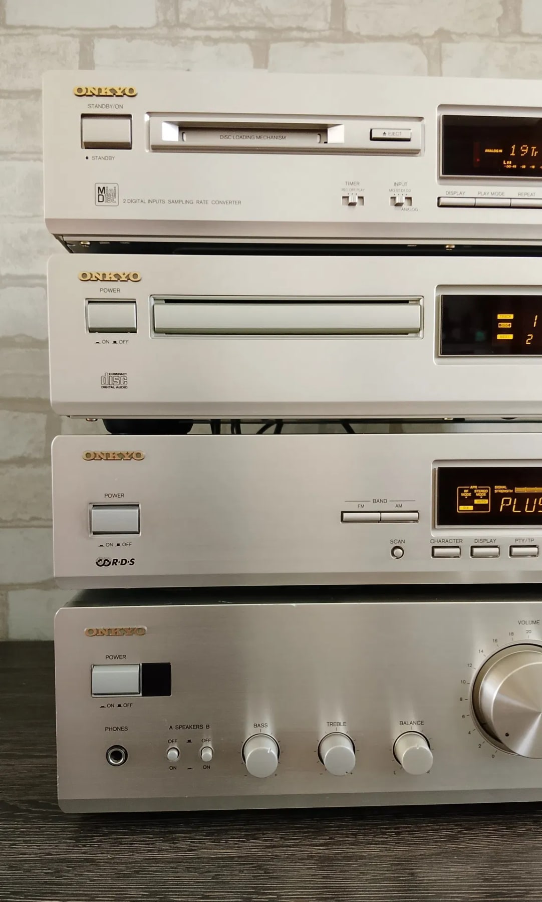 Onkyo A-9211 Rare Vintage MINT Cassette Deck Component Set Serviced Warranty