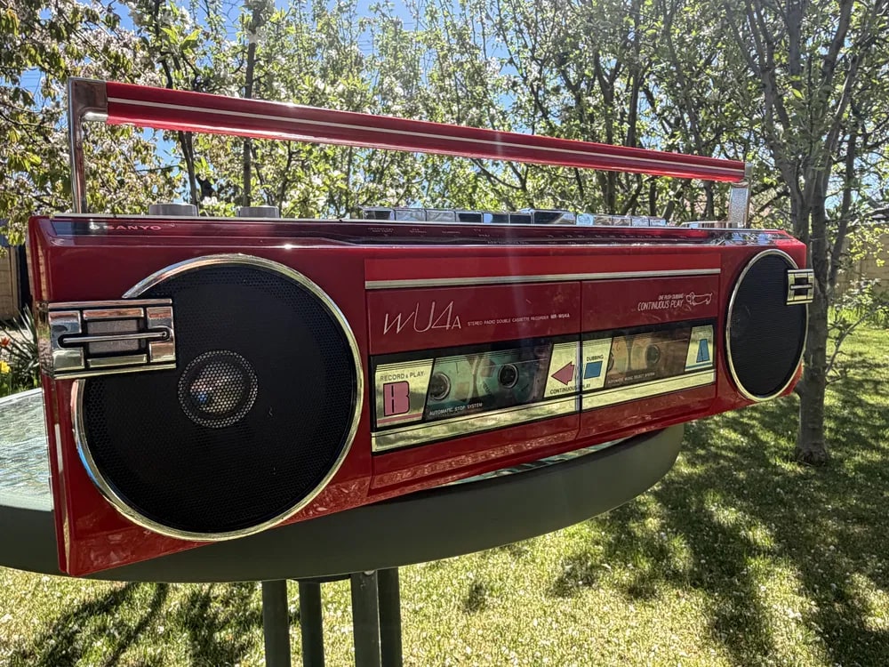 Sanyo wU4a Rare Vintage MINT Cassette Boombox Getto blaster JDM Warranty