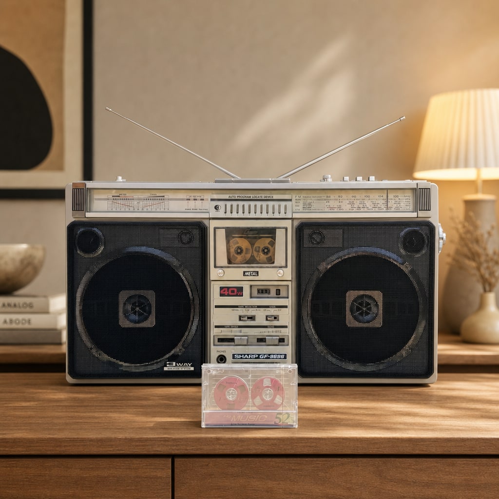 Sharp GF-9696Z Rare Vintage MINT Japan Boombox Getto blaster Serviced
