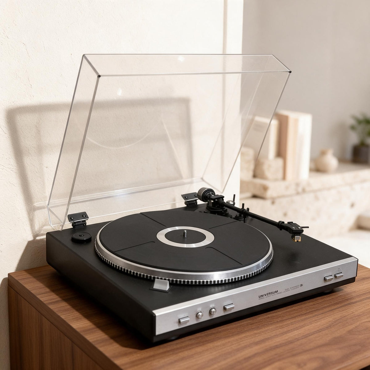 UNIVERSUM F-2001 Rare Vintage Turntable Fully Working Quartz Direct
