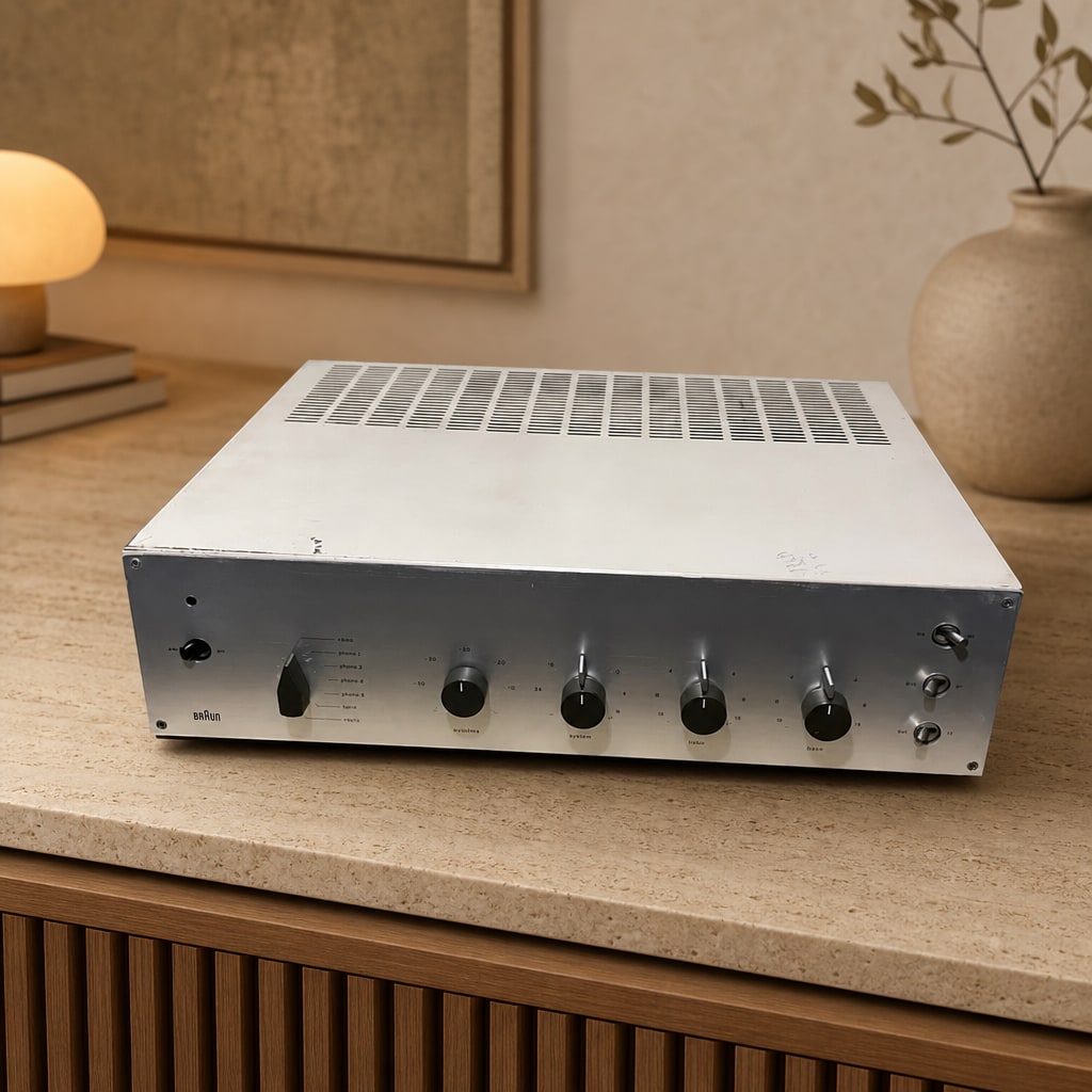 BRAUN CSV-13 Rare Vintage Tube Amplifier Warranty Phono Stereo 220/240V